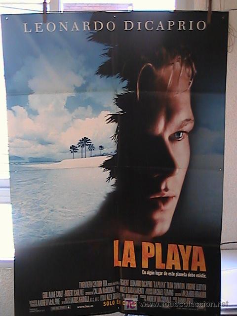Cinema: LA PLAYA,LEONARDO DI CAPRIO CARTEL DE CINE ORIGINAL 70x100 APROX (13)