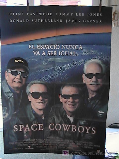 Cinema: SPACE COWBOYS,CLINT EASWOOD, TOMMY LEE JONES CARTEL DE CINE ORIGINAL 70x100 APROX (16)
