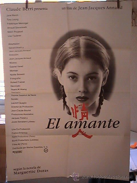 Cinema: EL AMANTE, CARTEL DE CINE ORIGINAL 70x100 APROX (20)