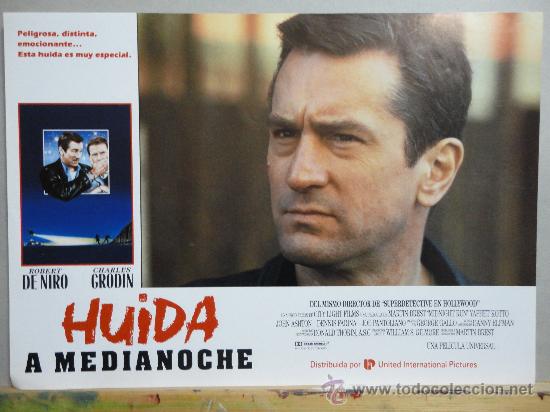 Cin&eacute;ma: HUIDA A MEDIANOCHE  ROBERT DE NIRO    12 LOBBYS CARD  diferentes NUM  19