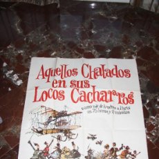 Cine: CARTEL AQUELLOS CHALADOS EN SUS LOCOS CACHARROS 1974 ALBERTO SORDI MAC. Lote 22978637