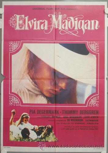 Cinema: NH45 ELVIRA MADIGAN PIA DEGERMARK MCP POSTER ORIGINAL 70X100 ESTRENO
