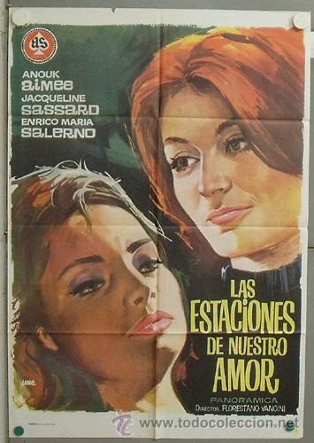 Kino: NK23 LAS ESTACIONES DE NUESTRO AMOR ANOUK AIMEE JACQUELINE SASSARD JANO POSTER ORIG 70X100 ESTRENO