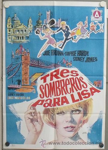 Kino: NK98 TRES SOMBREROS PARA LISA SOPHIE HARDY JANO POSTER ORIGINAL 70X100 ESTRENO
