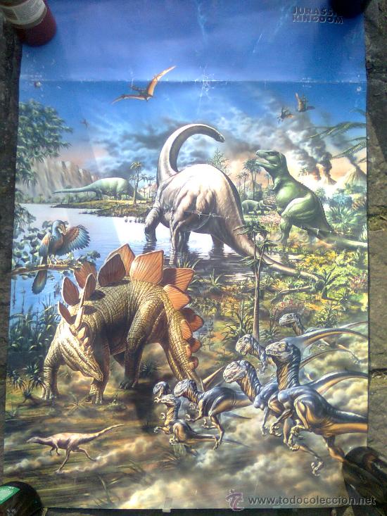 Cinema: Poster versi&oacute;n libre del cl&aacute;sico de Spielberg- Jurassic Kingdom-El Reino jurasico- Dinosaurio-s 90&acute;s