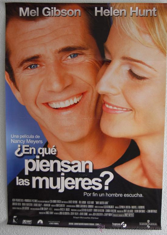Kino: CARTEL DE CINE EN QU&Eacute; PIENSAN LAS MUJERES? TAMA&Ntilde;O 70X100 ORIGINAL