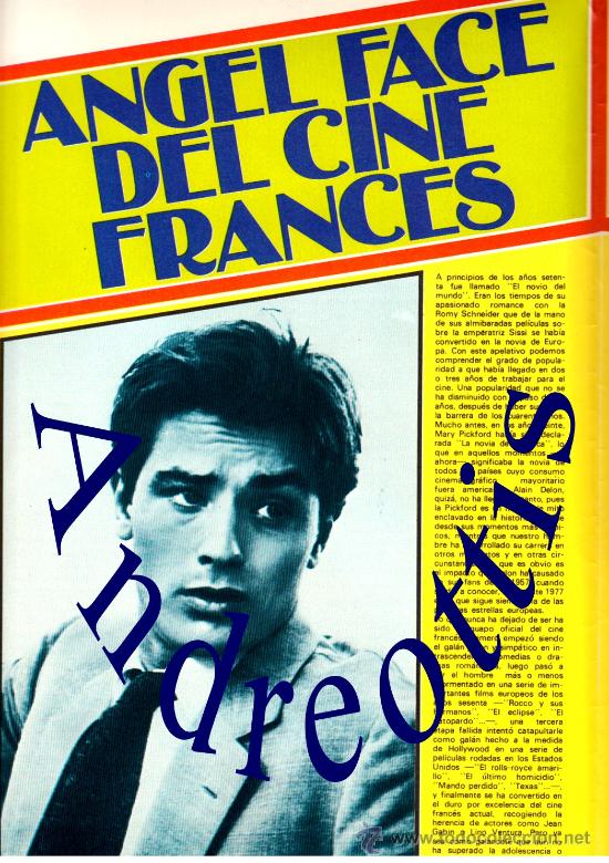 Cin&eacute;ma: CINE POSTER N&ordm; 7 ALAIN DELON  SUPERPOSTER  DE 65 X 90 CM.  (IMAGEN DEL POSTER EN FOTO ADICIONAL)