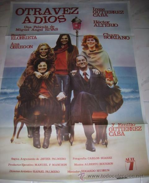 Cin&eacute;ma: CARTEL DE LA PELICULA: OTRA VEZ ADIOS 1980.. ENVIO GRATIS&iexcl;&iexcl;&iexcl;