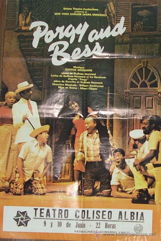 Cin&eacute;ma: PORGY AND BESS POSTER PLEGADO 98 X 67 CM