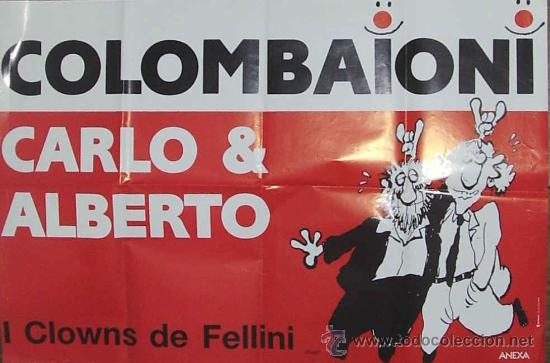 Cin&eacute;ma: COLOMBAIONI POSTER PLEGADO 68&acute;5 X 100 CM (CARLO & ALBERTO) SPAIN
