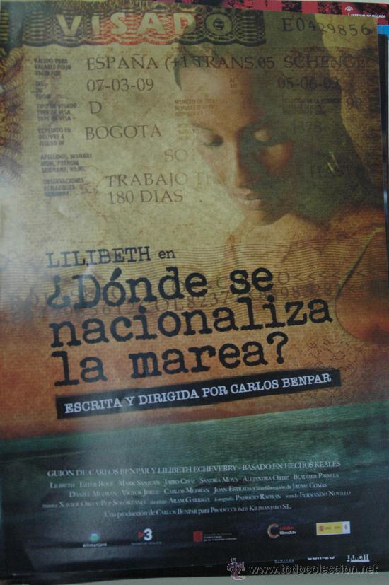 Kino: donde se nacionaliza la marea - poster cartel original carlos benpar daniel medran colombia