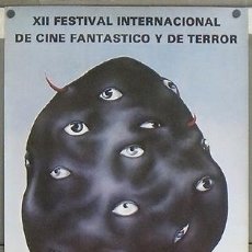 Cine: E479 12ª EDICION FESTIVAL DE CINE FANTASTICO Y DE TERROR SITGES 1979 52X82. Lote 126820986
