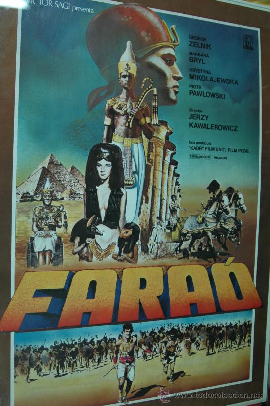 Cinema: farao faraon poster cartel original kawalerowicz rareza en catalan Pharaoh egipto
