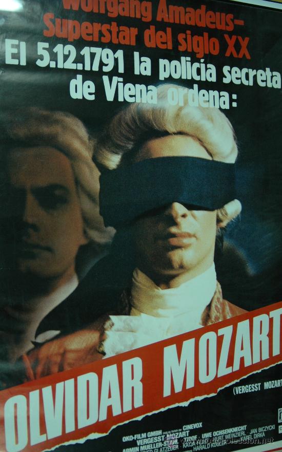 Kino: olvidar mozart - slavo luther - poster cartel original TIDOF ARMIN MUELLER STAHL
