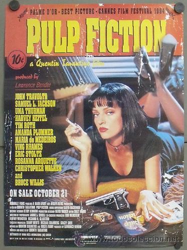 Cine: R0338 PULP FICTION TARANTINO UMA THURMAN LOTE DE 20 POSTERS 50X70