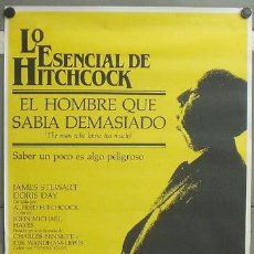 Cine: E1178 EL HOMBRE QUE SABIA DEMASIADO ALFRED HITCHCOCK POSTER ORIGINAL 70X100 ESPAÑOL. Lote 34929672