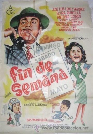 Cine: CARTEL DE LA PELICULA. FIN DE SEMANA. .ENVIO GRATIS&iexcl;&iexcl;&iexcl; - Foto 1