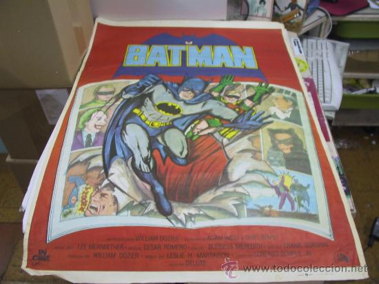 Kino: BATMAN - POSTER ORIGINAL DE LA EPOCA - FILM VINTAGE DE LOS 70'S - POSTER 70 X 100 CM