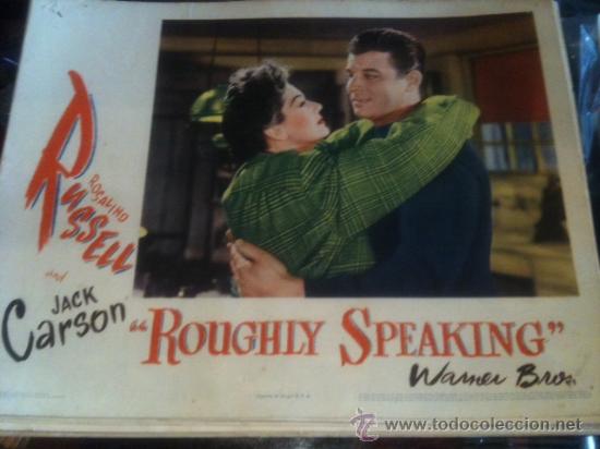 Cinema: CARTEL DE CINE &rdquo;ROUGHLY SPEAKING&rdquo; IMPRESION ORIGINAL AMERICANA, A&Ntilde;OS 50