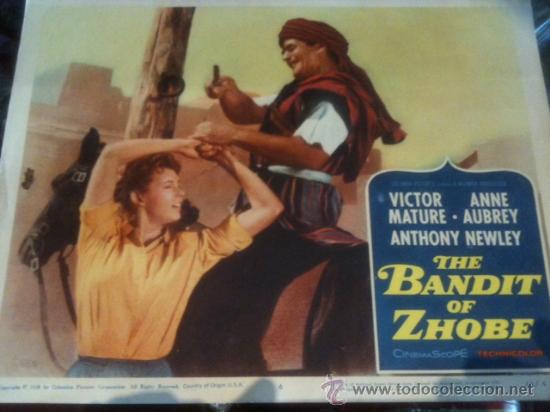 Cine: .CARTEL DE CINE, THE BANDIT OF ZHOBE. IMPRESION ORIGINAL AMERICANA 1958