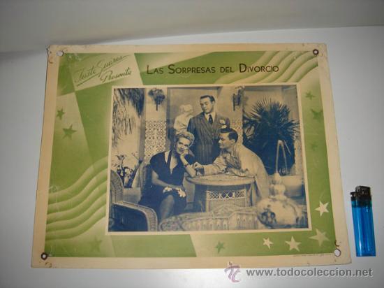 Cinema: Lobby-card de la pel&iacute;cula LAS SORPRESAS DEL DIVORCIO.