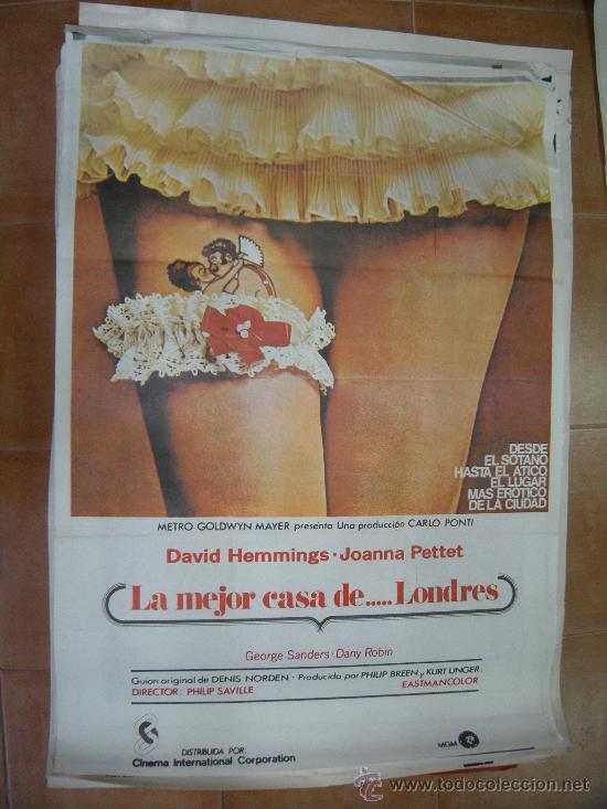 Cinema: CARTEL DE CINE. LA MEJOR CASA DE LONDRES. 100 X 70 CM. S