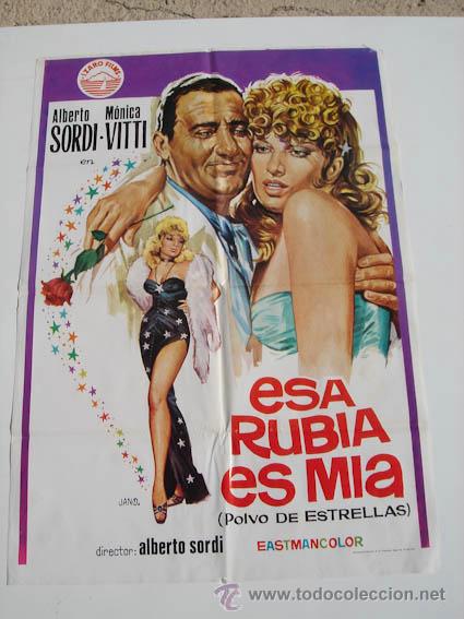 Cinema: Poster de la pel&iacute;clula ESA RUBIA ES MIA.
