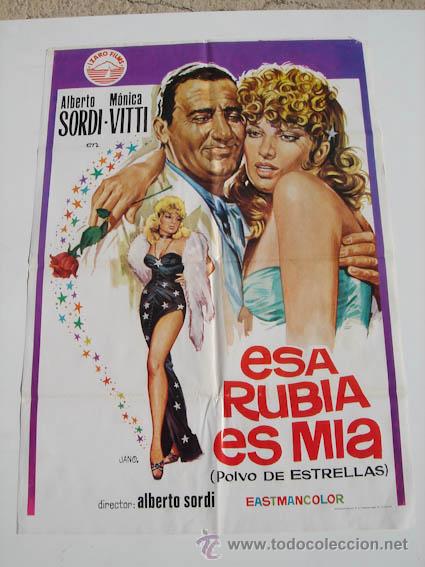 Cinema: Poster de la pel&iacute;clula ESA RUBIA ES MIA.
