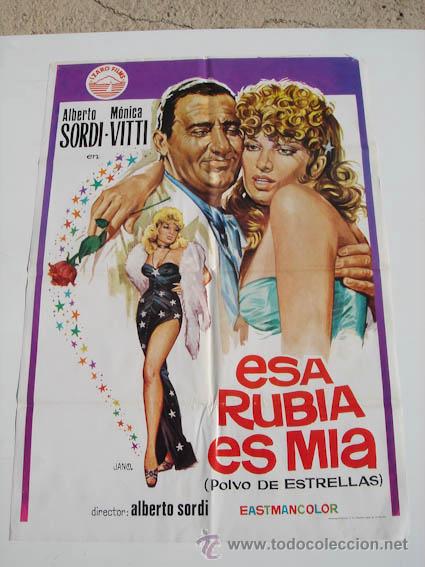 Kino: Poster original de la pel&iacute;cula ESA RUBIA ES MIA.