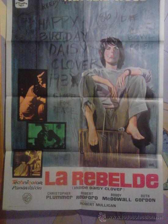 Cine: LA REBELDE NATALIE WOOD ROBERT REDFORD POSTER ORIGINAL 70X100 ESTRENO