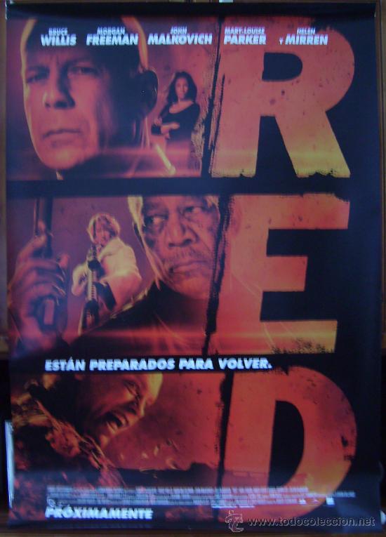 Cine: RED, con Bruce Willis. POSTER. - Foto 1