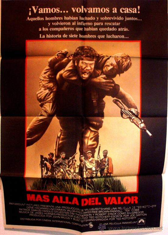 Cinema: MAS ALLA DEL VALOR