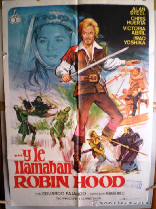 Cinema: CARTEL DE CINE: LE LLAMABAN ROBIN HOOD (100 X 70 cm.)