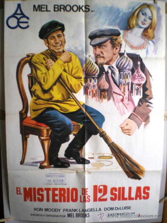 Cinema: CARTEL DE CINE: EL MISTERIO DE LAS 12 SILLAS (100 X 70 cm.)