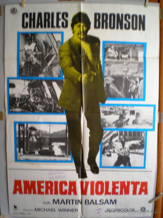 Cinema: CARTEL DE CINE: AM&Eacute;RICA VIOLENTA (100 X 70 cm.)