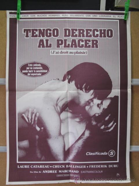 Cinema: TENGO DERECHO AL PLACER MEDIDAS APROXIMADAS 70X50
