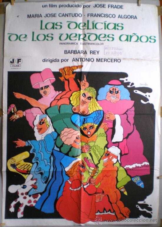 Cinema: CARTEL DE CINE: LAS DELICIAS DE LOS VERDES A&Ntilde;OS (100 X 70 cm.)