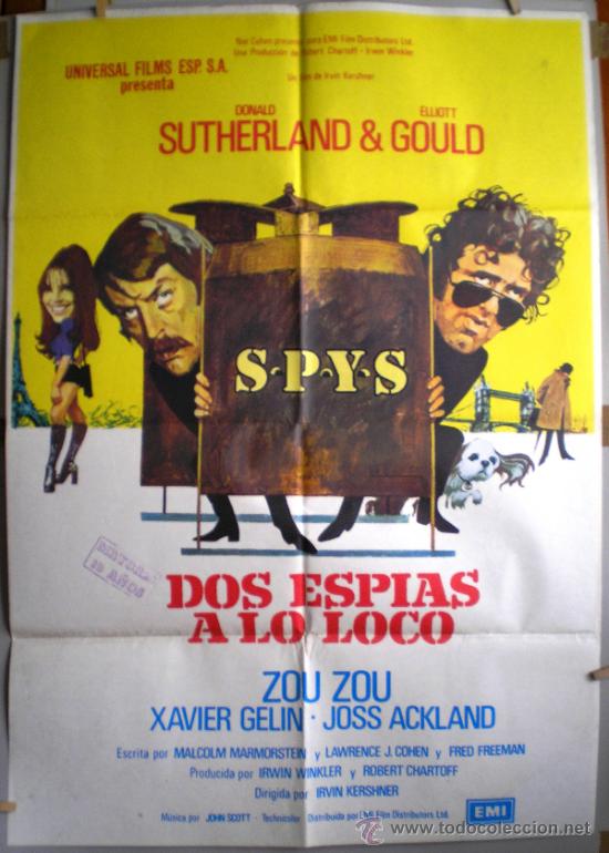 Cinema: CARTEL DE CINE: DOS ESPIAS A LO LOCO (100 X 70 cm.)