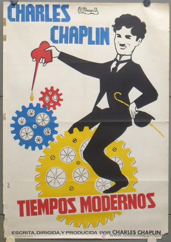 oy74 tiempos modernos charles chaplin poster or - Comprar ...