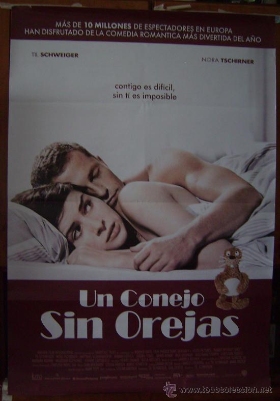 Cine: UN CONEJO SIN OREJAS, con nora Tschirner. POSTER.