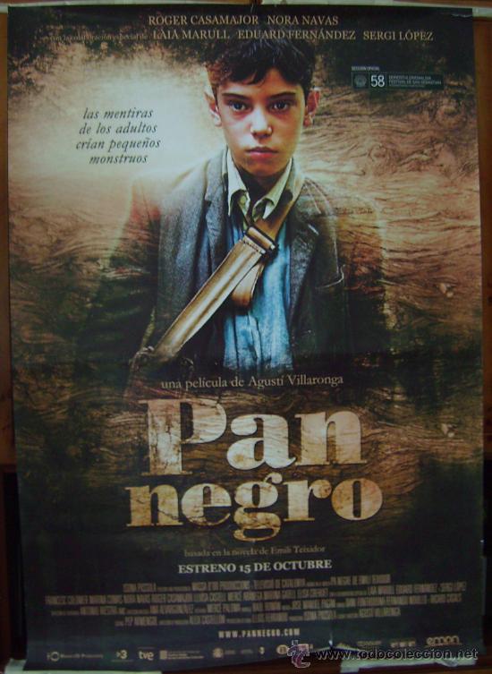 Cine: PAN NEGRO, con Sergi L&oacute;pez. POSTER.