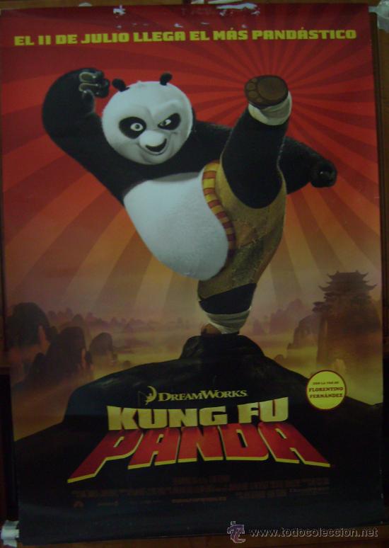 Cine: KUN FU PANDA 2, dibujos animados. POSTER.