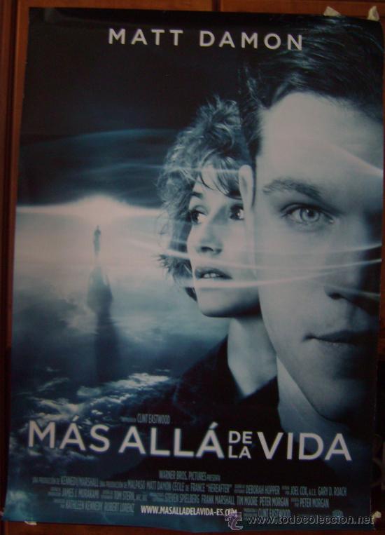 Cine: MAS ALLA DE LA VIDA, con Matt Damon. POSTER.