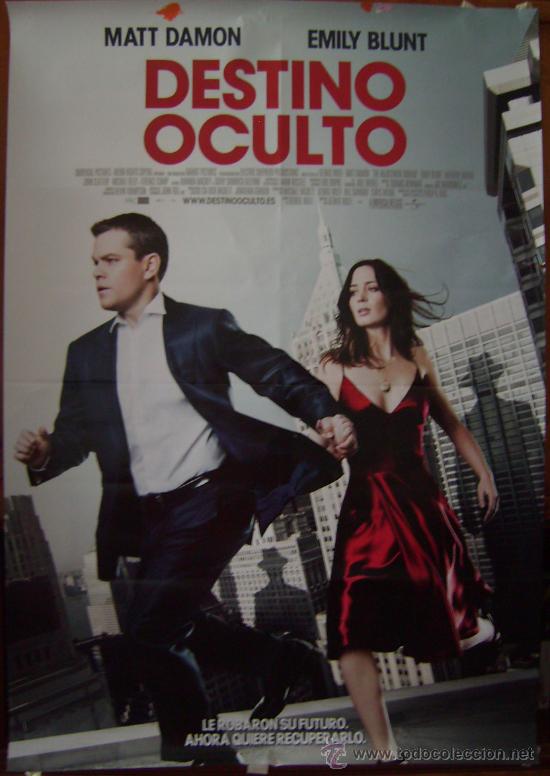 Cine: DESTINO OCULTO, con Matt Damon. POSTER.