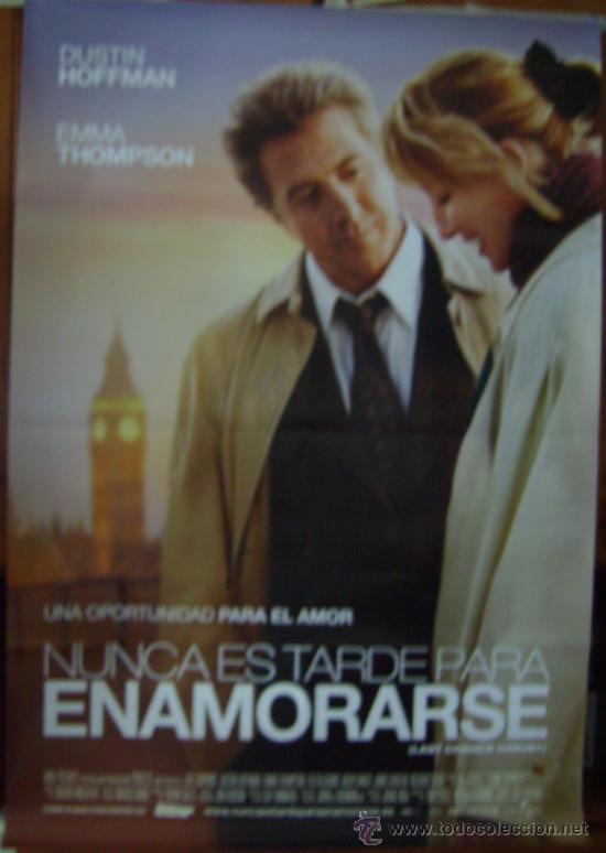 Cine: NUNCA ES TARDE PARA ENAMORARSE, con Dustin Hoffman. POSTER.