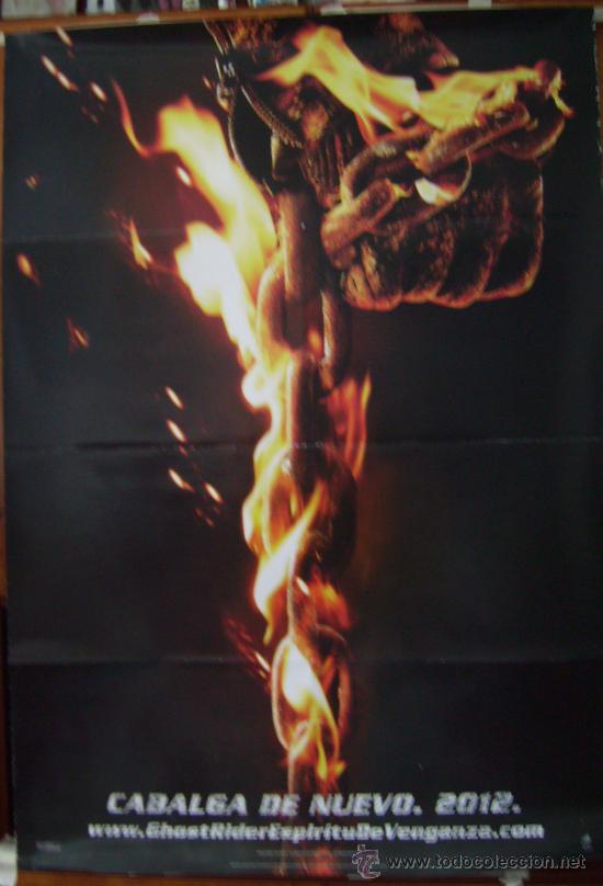 Cine: GHOST RYDER ESPIRITU DE VENGANZA. POSTER.