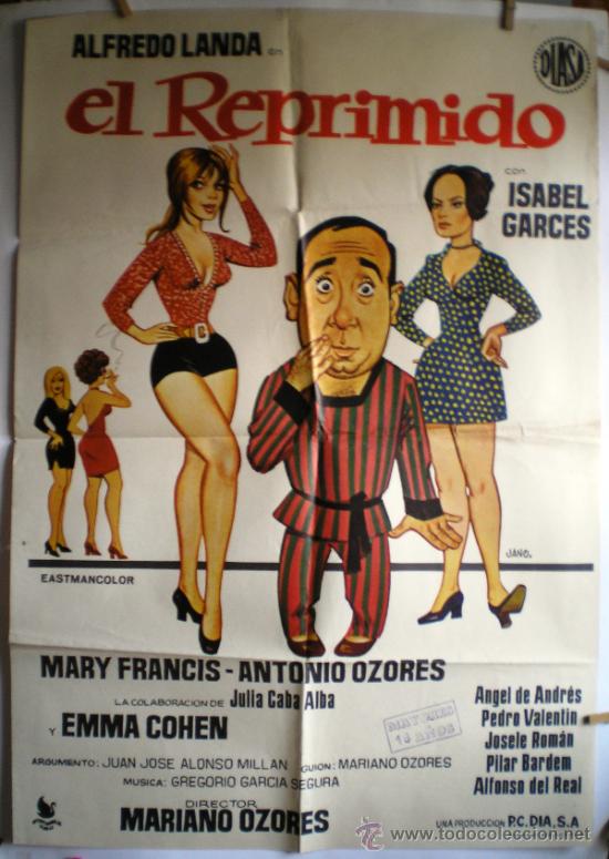 Cin&eacute;ma: CARTEL DE CINE: EL REPRIMIDO (100 X 70 cm.)