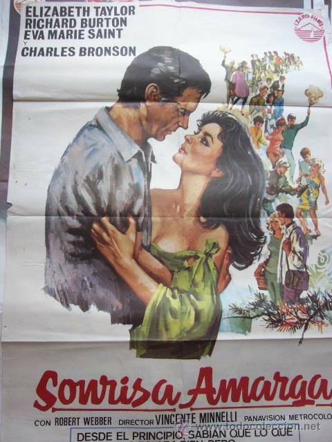Cinema: CARTEL DE CINE- MOVIE POSTER SONRISA AMARGA, 1977 70X100 CM.