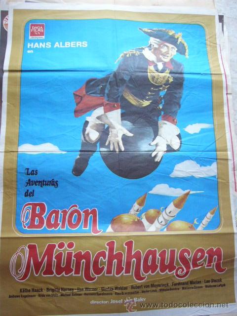 Cinema: CARTEL DE CINE- MOVIE POSTER LAS AVENTURAS DE MANCHAUSEN, 1978 70X100 CM.