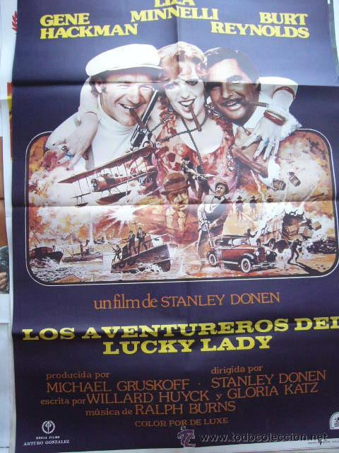 Cinema: CARTEL DE CINE- MOVIE POSTER LOS AVENTUREROS DEL LUCKY LADY, 1976 70X100 CM